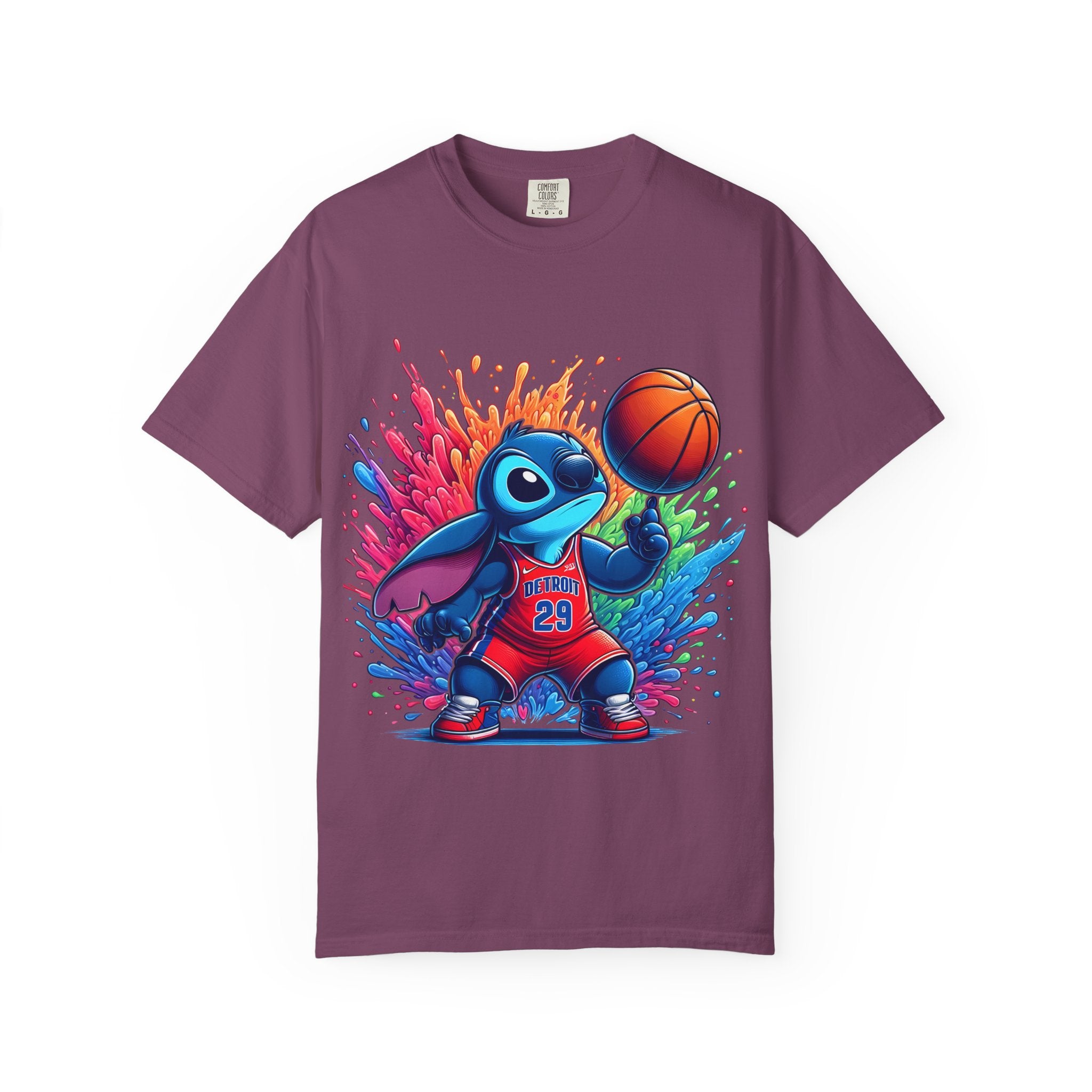 Stitch the Turtle Basketball T‑Shirt — Color Splash Sports Tee