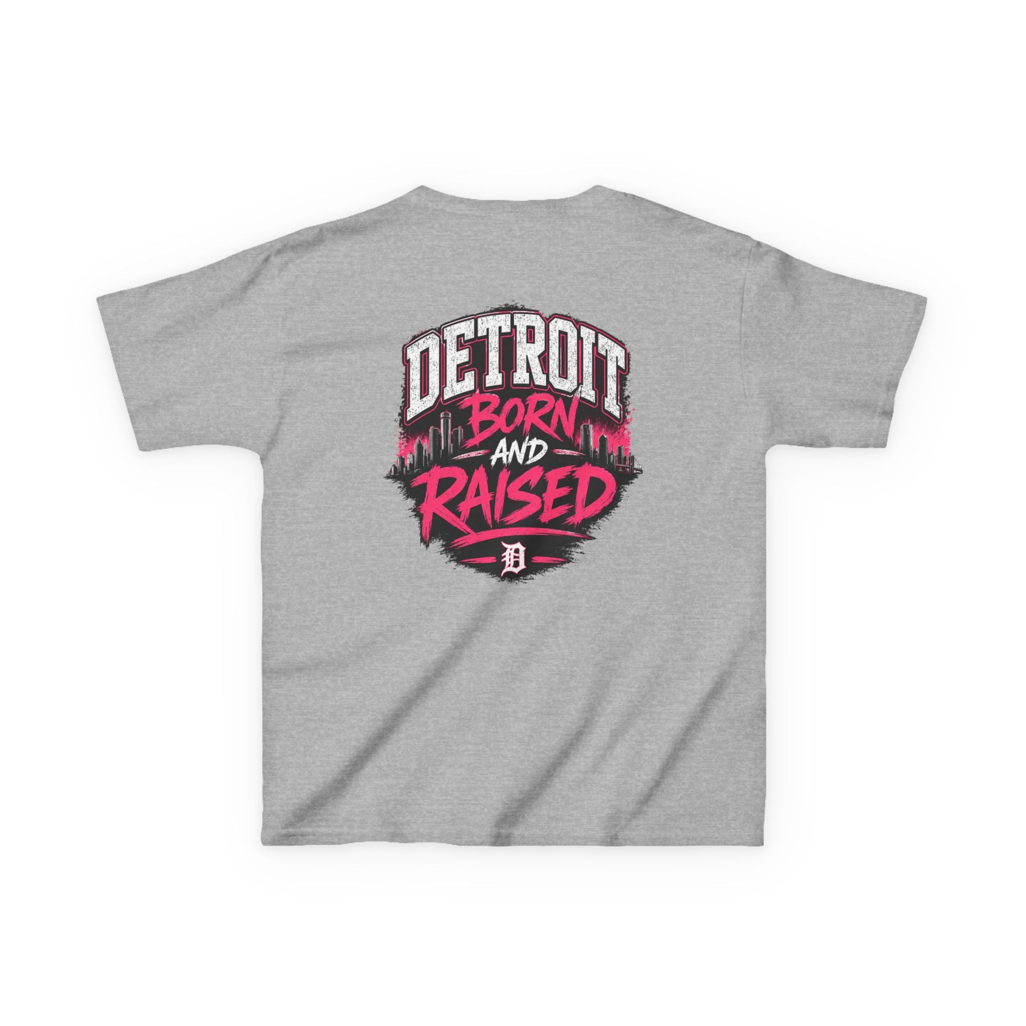 Detroit Born and Raised Kids Tee — Cost Walk Logo