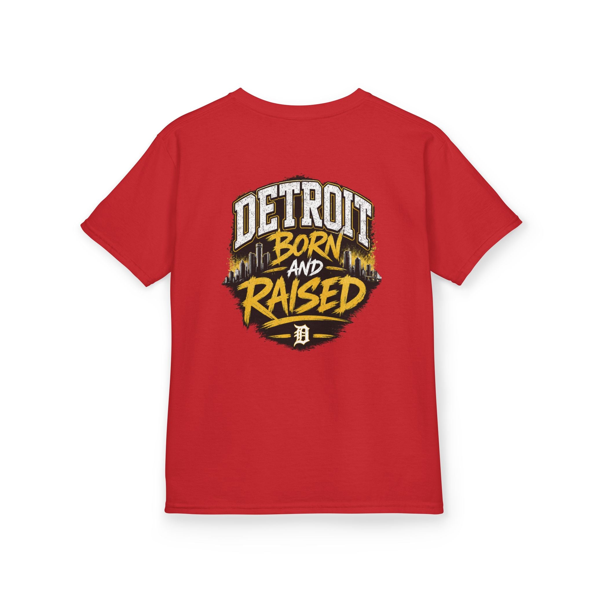Detroit Born and Raised Kids T-Shirt — Youth City Pride Tee