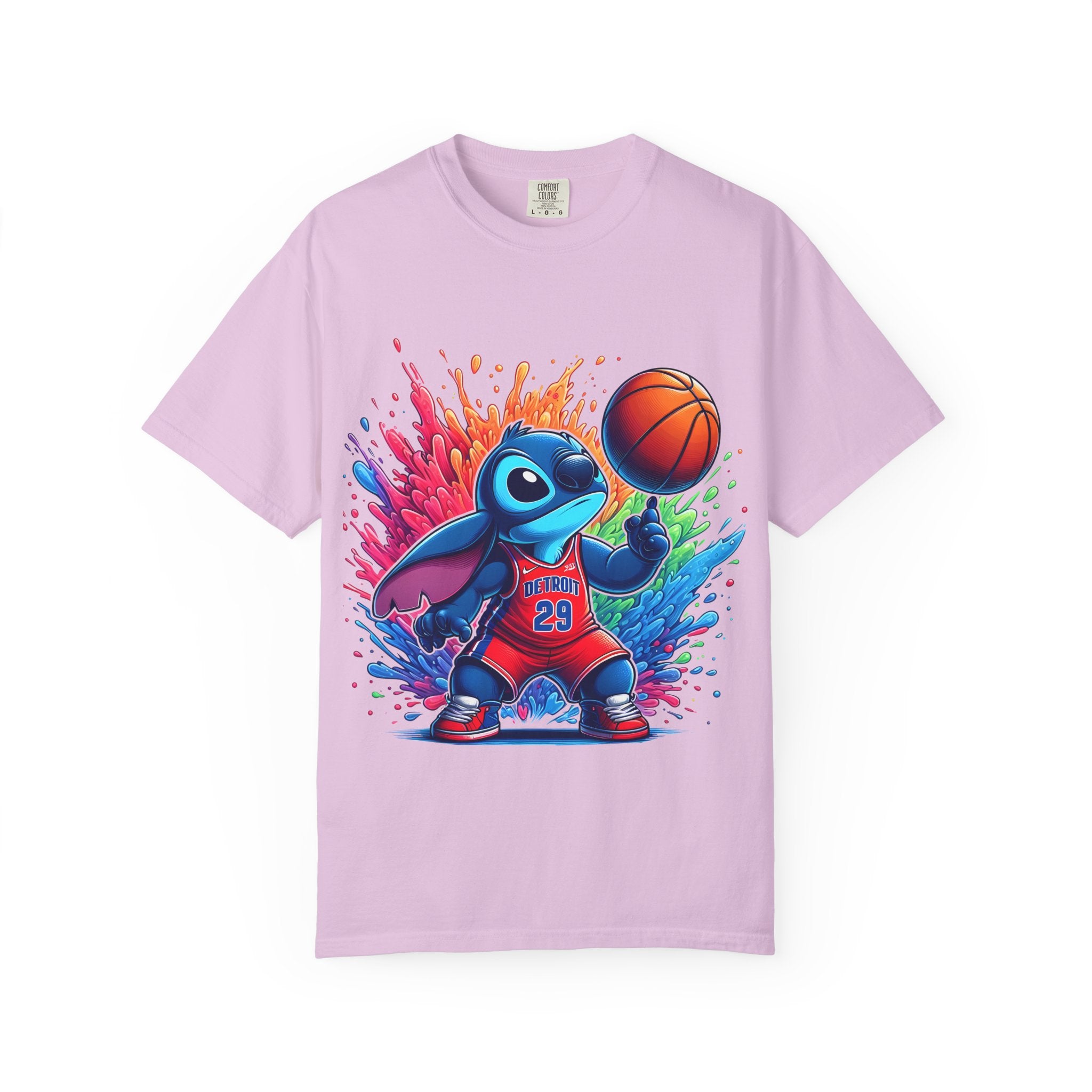 Stitch the Turtle Basketball T‑Shirt — Color Splash Sports Tee