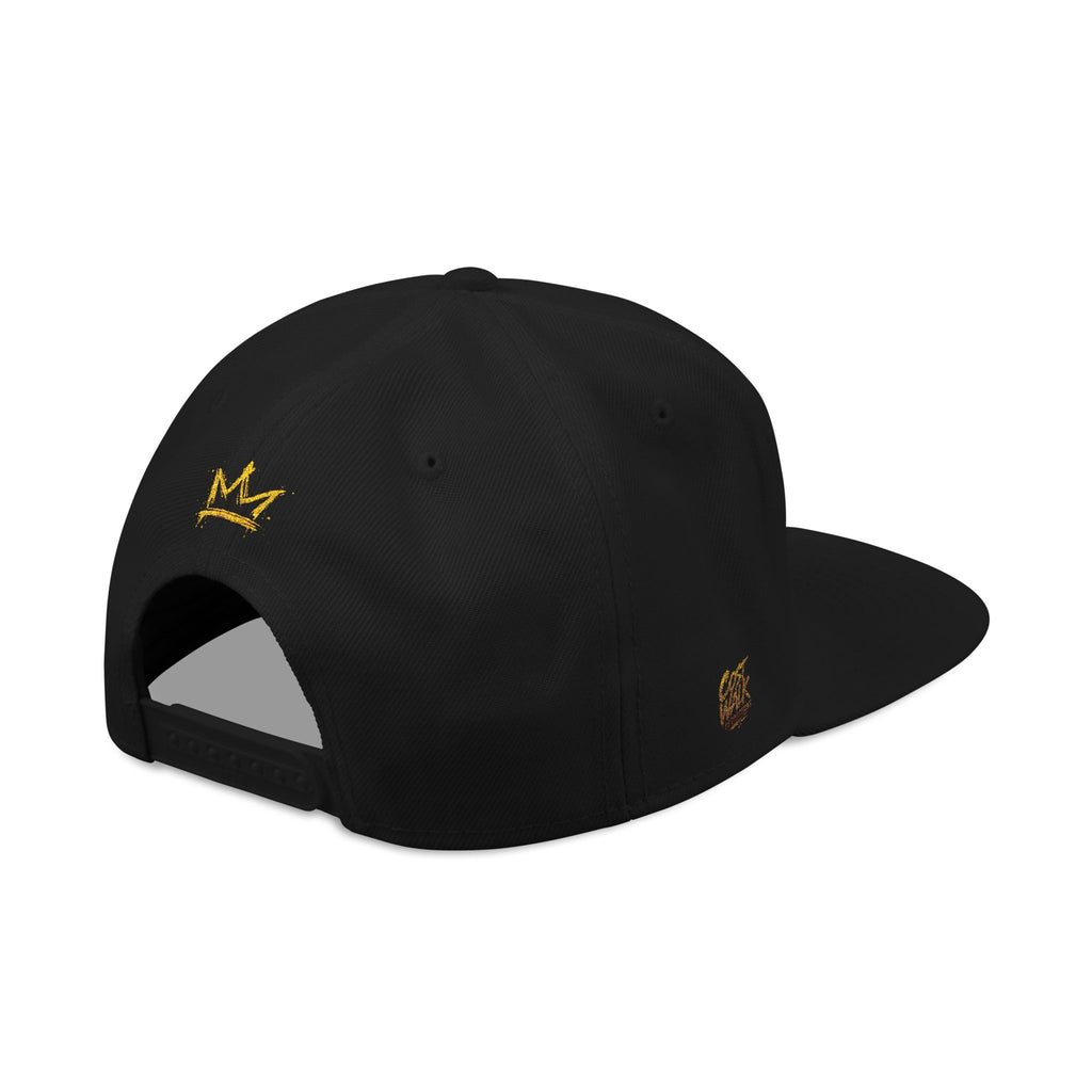Embroidered Crown Snapback Hat — 'King Walk' Streetwear Snapback