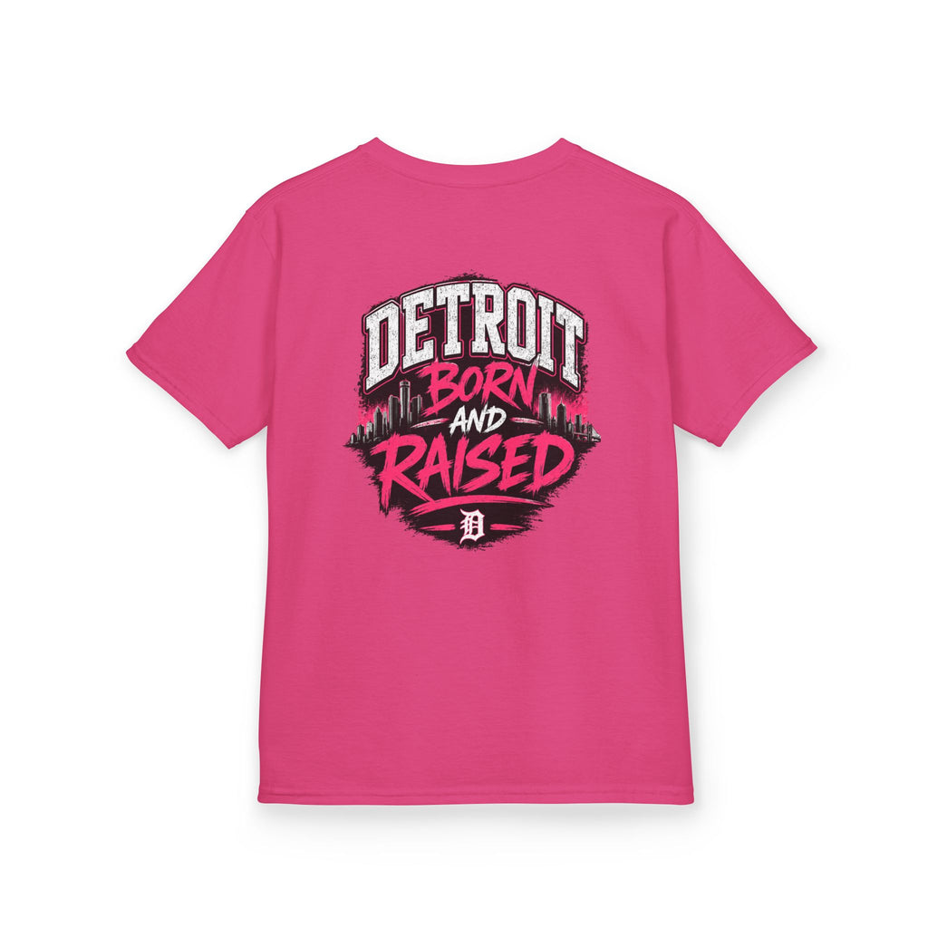 Detroit Born and Raised Kids Tee — Cost Walk Logo