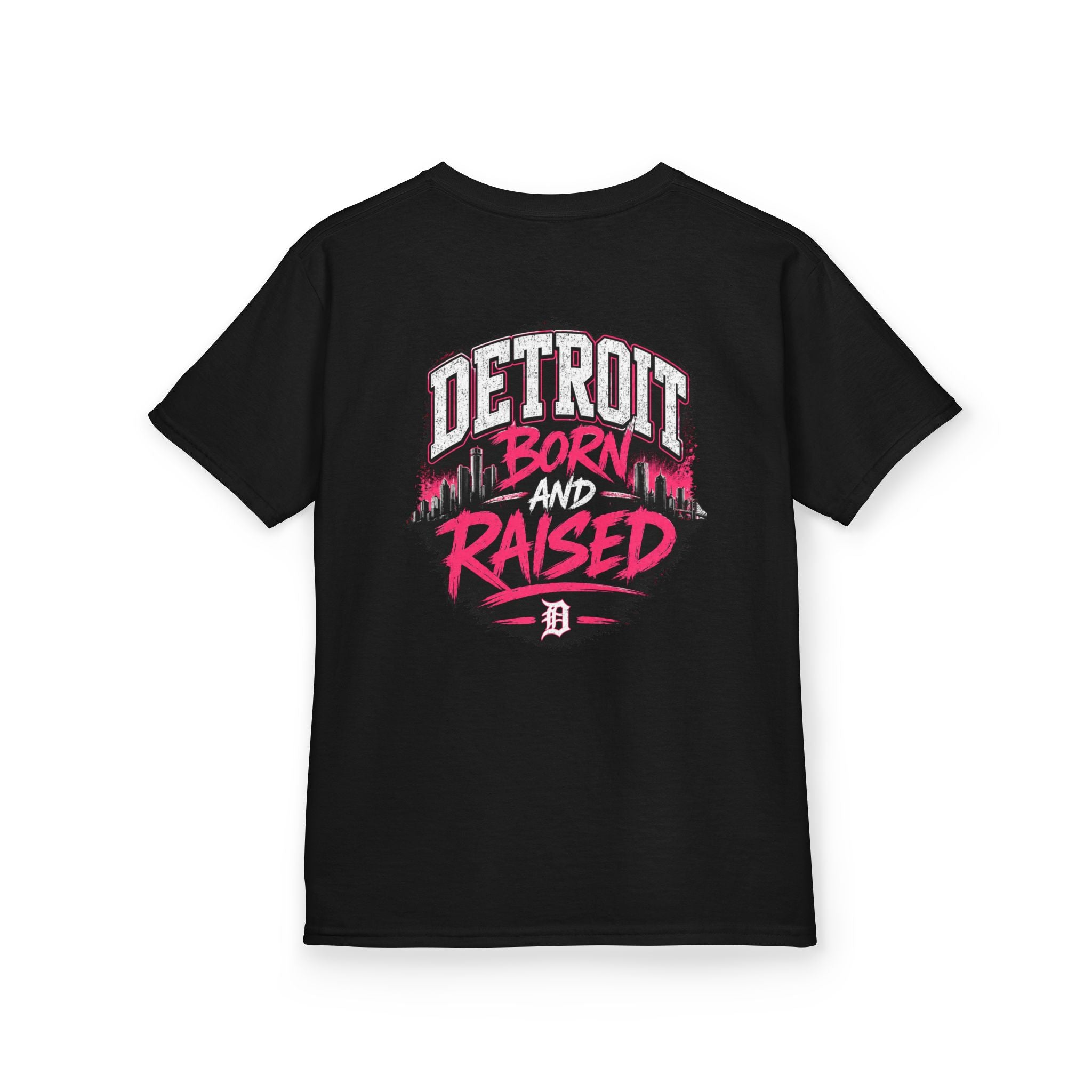 Detroit Born and Raised Kids Tee — Cost Walk Logo