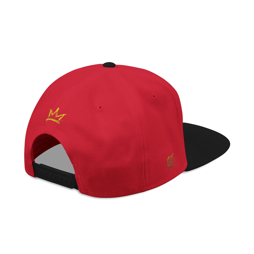 Embroidered Crown Snapback Hat — 'King Walk' Streetwear Snapback