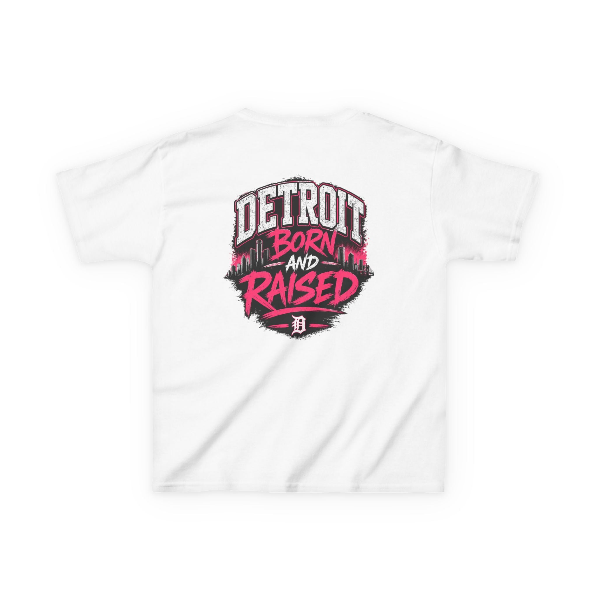 Detroit Born and Raised Kids Tee — Cost Walk Logo
