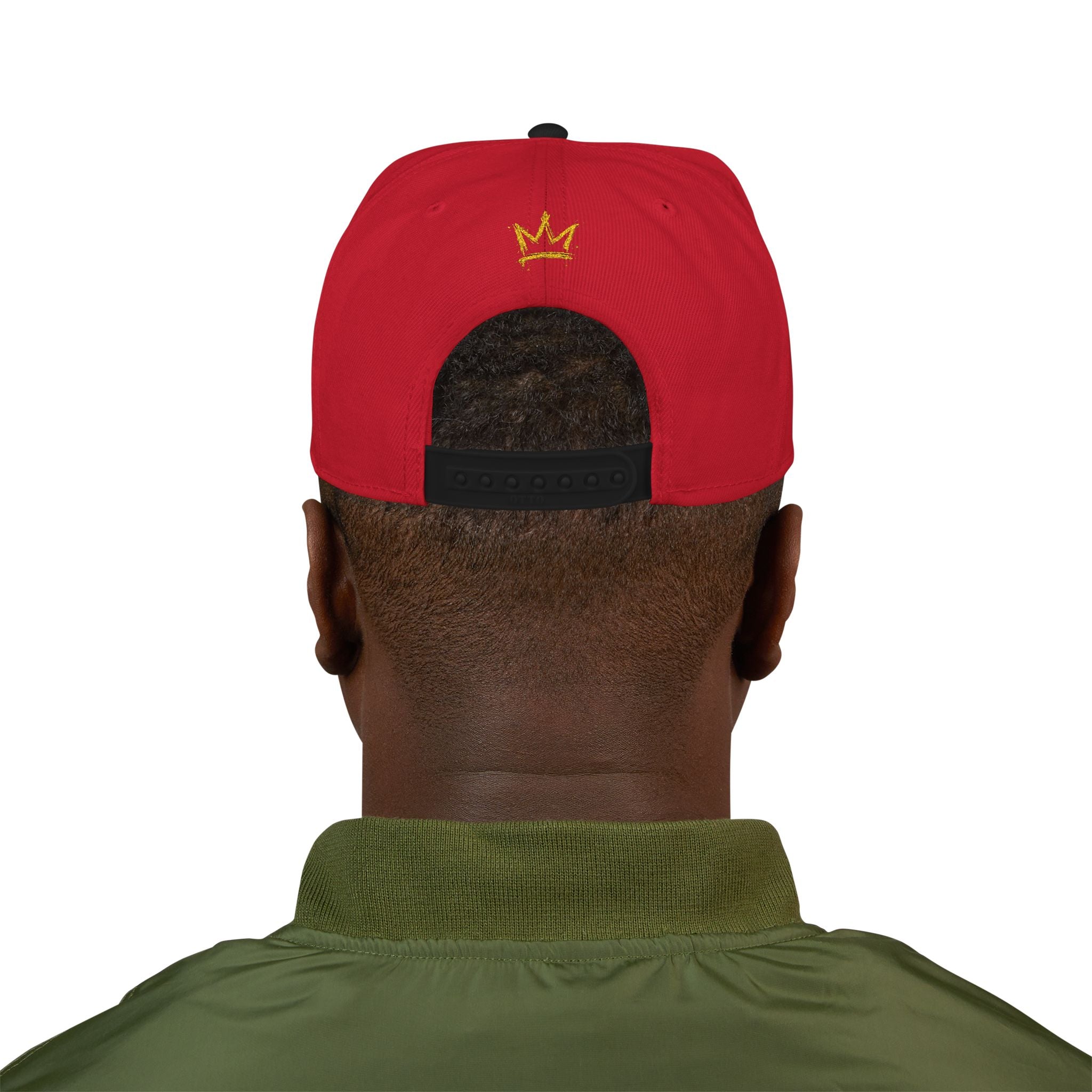 Embroidered Crown Snapback Hat — 'King Walk' Streetwear Snapback