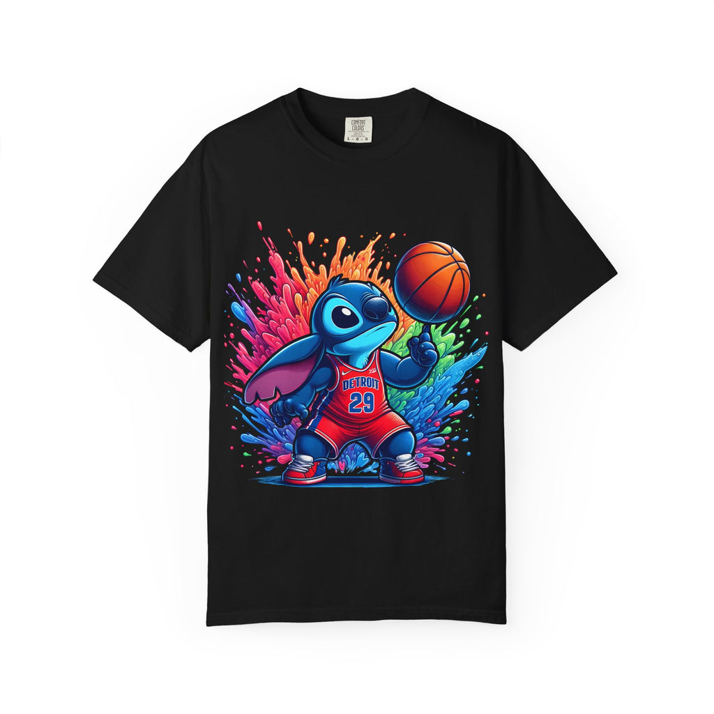Stitch the Turtle Basketball T‑Shirt — Color Splash Sports Tee