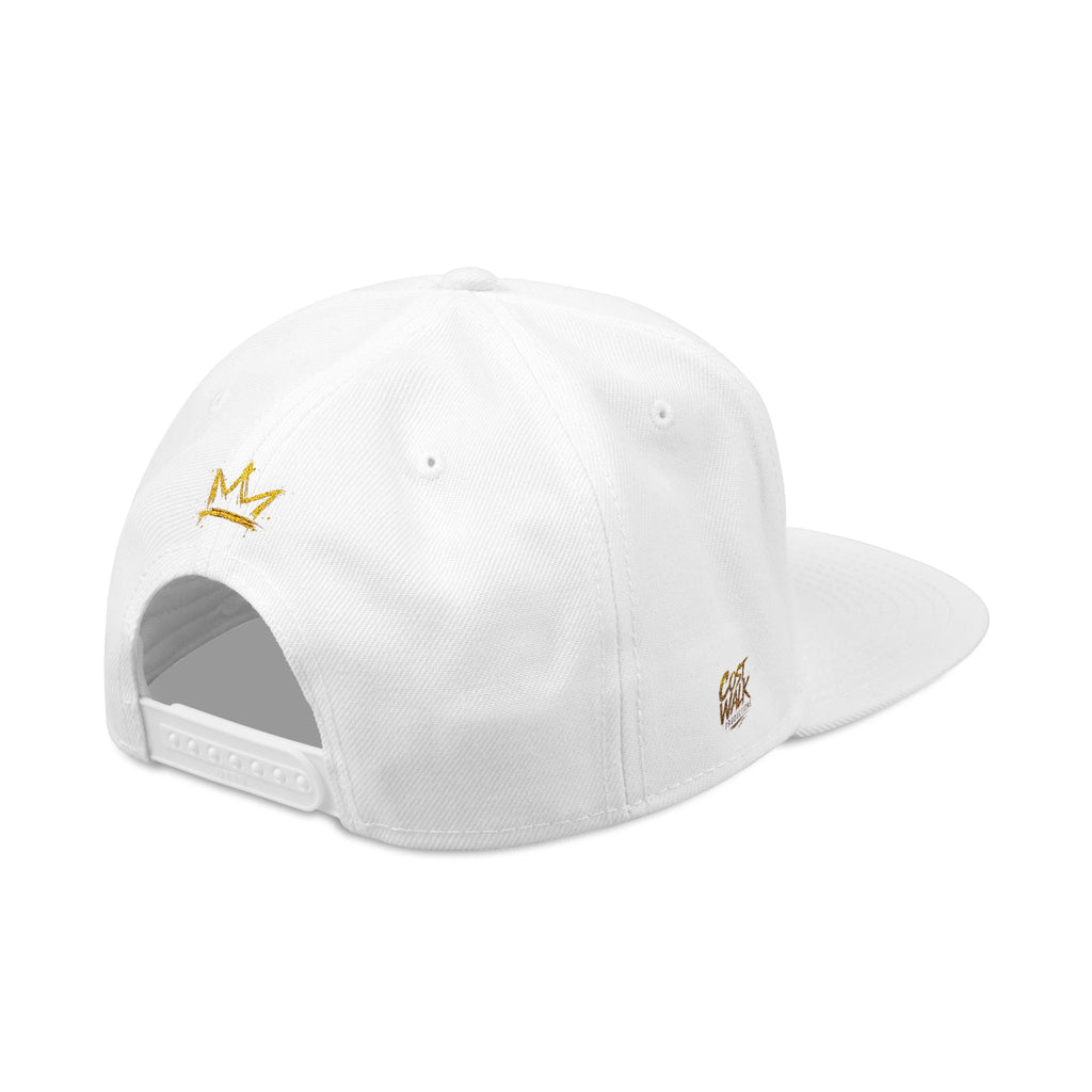 Embroidered Crown Snapback Hat — 'King Walk' Streetwear Snapback