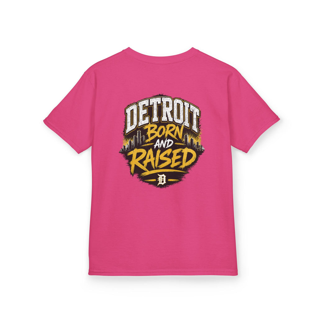Detroit Born and Raised Kids T-Shirt — Youth City Pride Tee