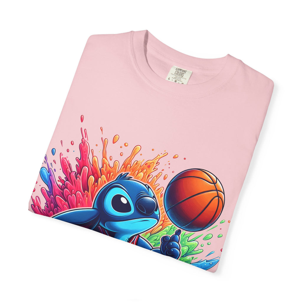 Stitch the Turtle Basketball T‑Shirt — Color Splash Sports Tee