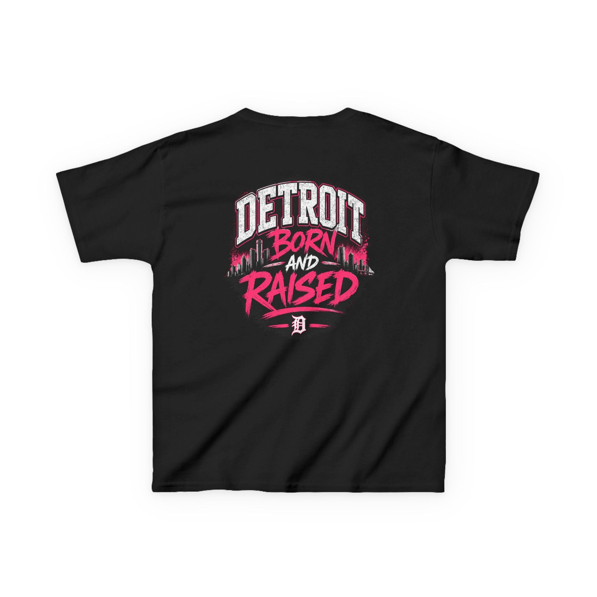 Detroit Born and Raised Kids Tee — Cost Walk Logo