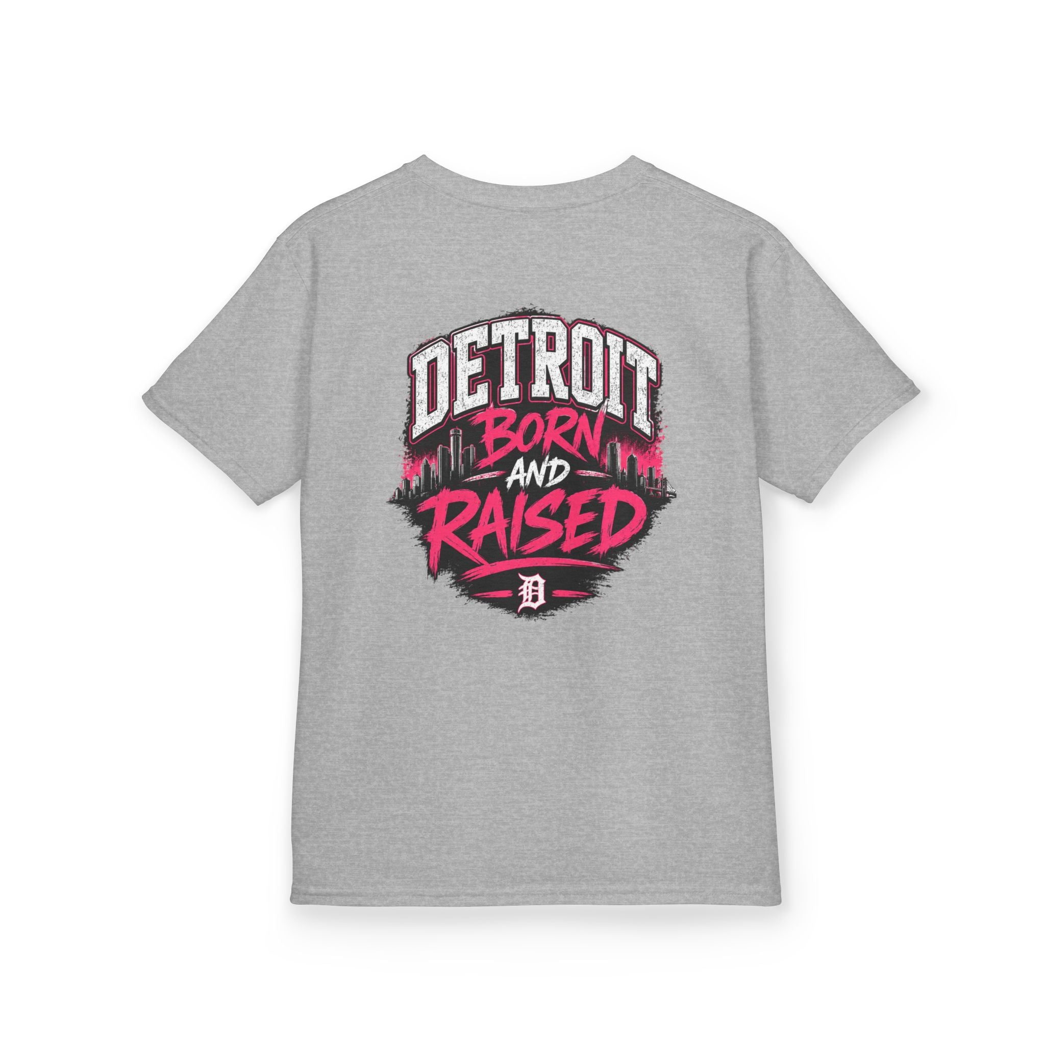 Detroit Born and Raised Kids Tee — Cost Walk Logo