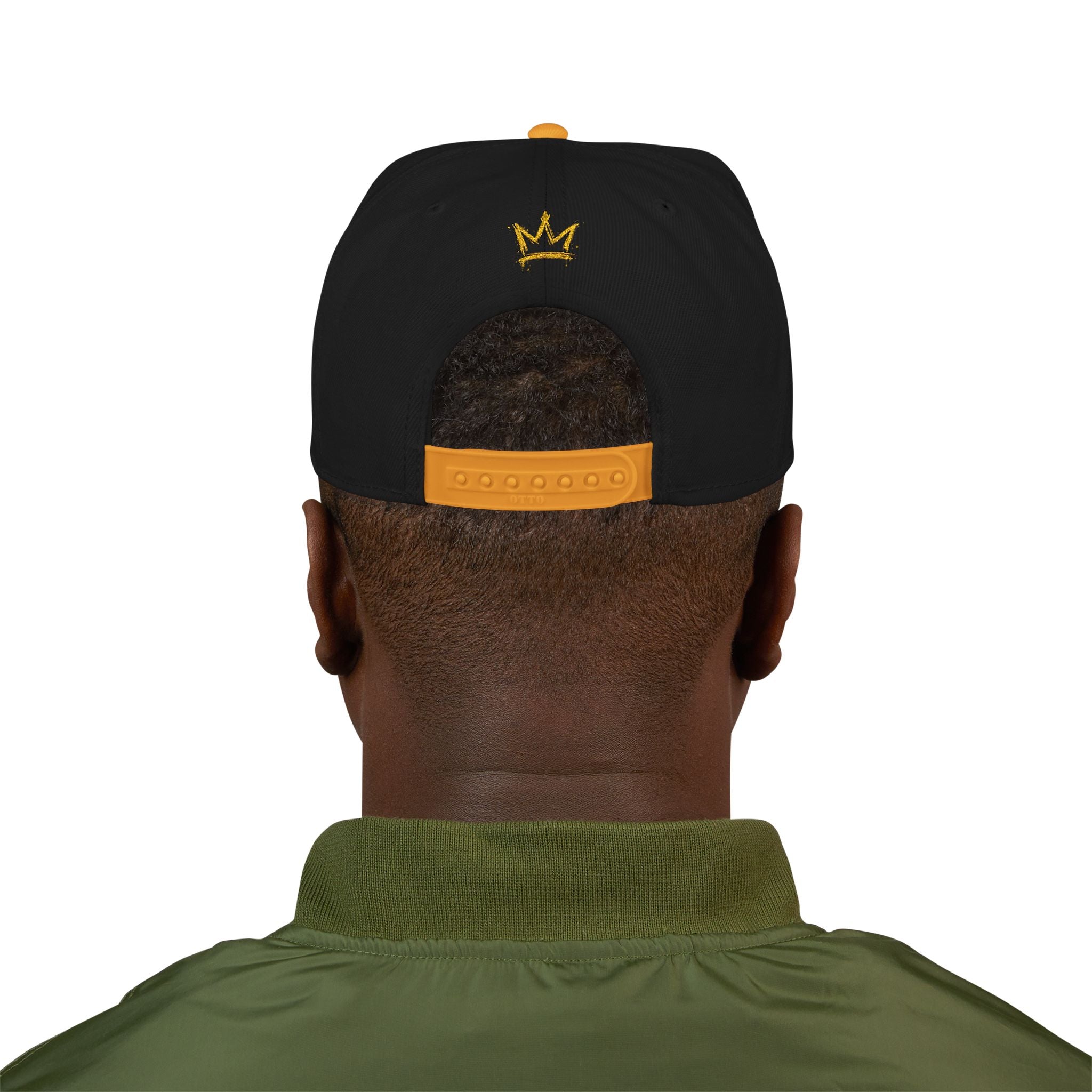 Embroidered Crown Snapback Hat — 'King Walk' Streetwear Snapback