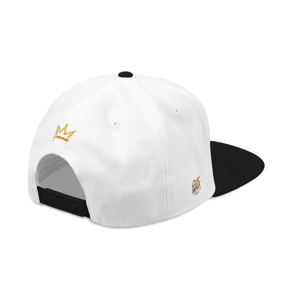 Embroidered Crown Snapback Hat — 'King Walk' Streetwear Snapback