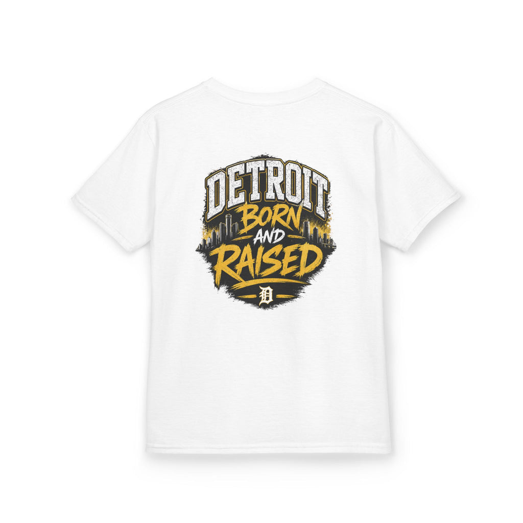Detroit Born and Raised Kids T-Shirt — Youth City Pride Tee