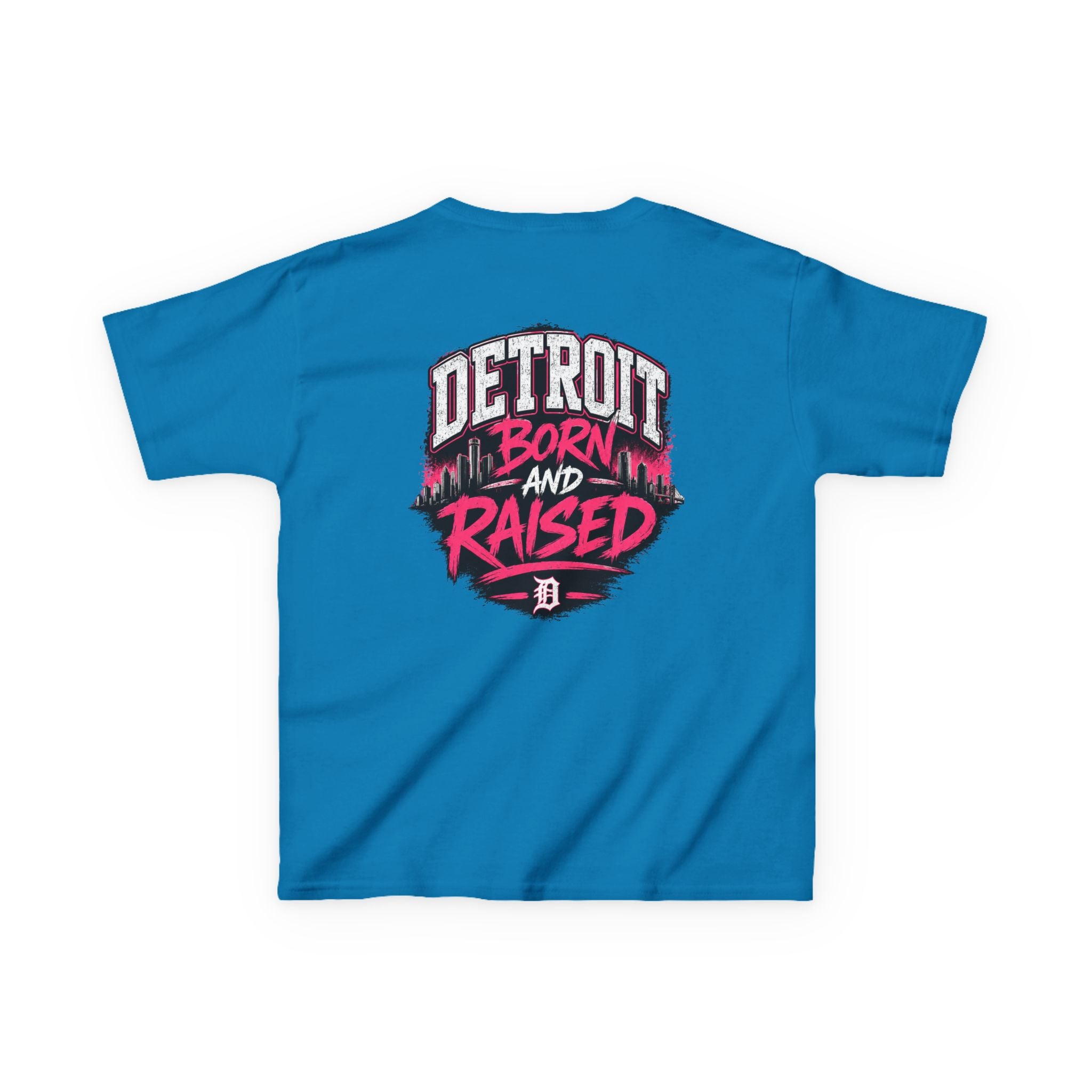 Detroit Born and Raised Kids Tee — Cost Walk Logo