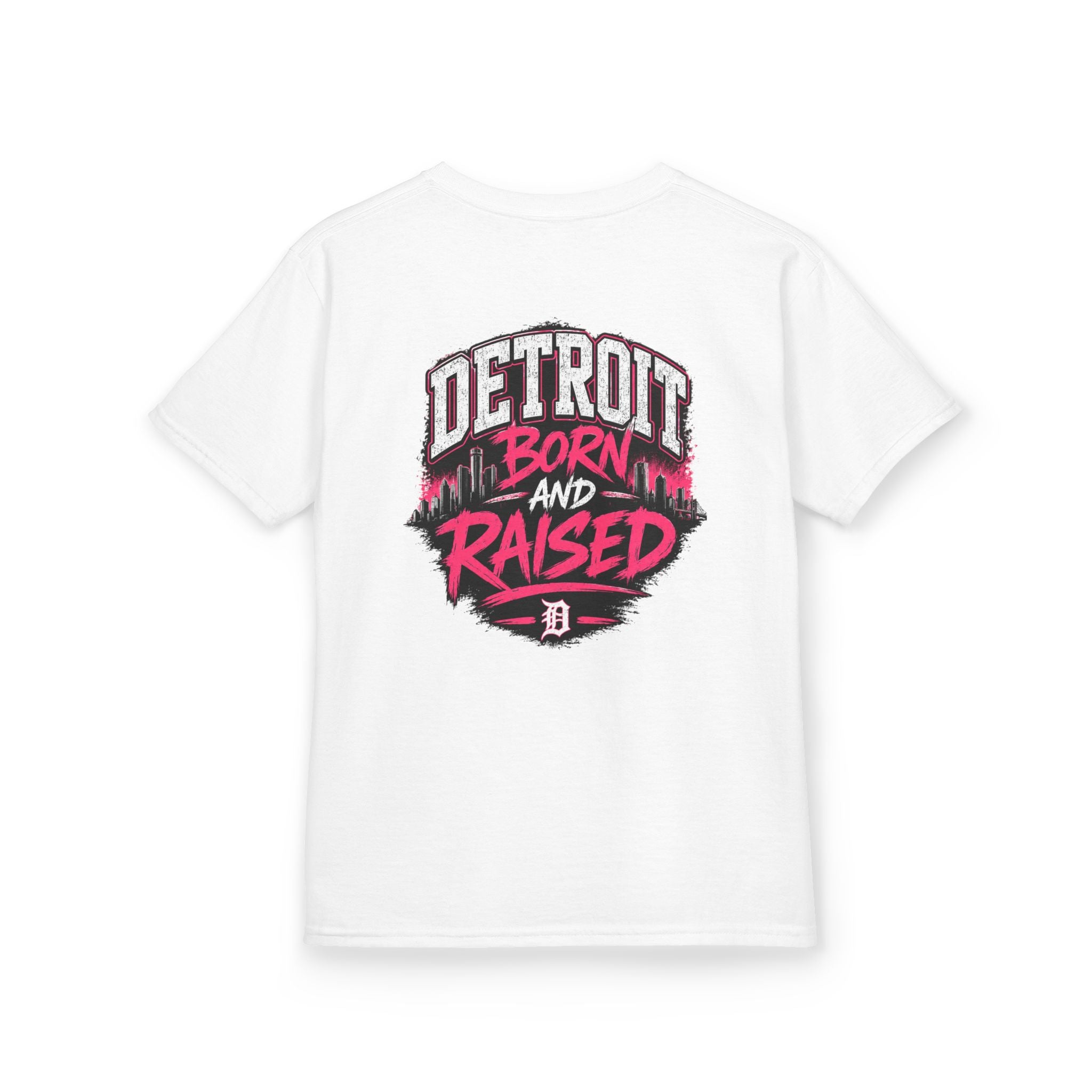 Detroit Born and Raised Kids Tee — Cost Walk Logo