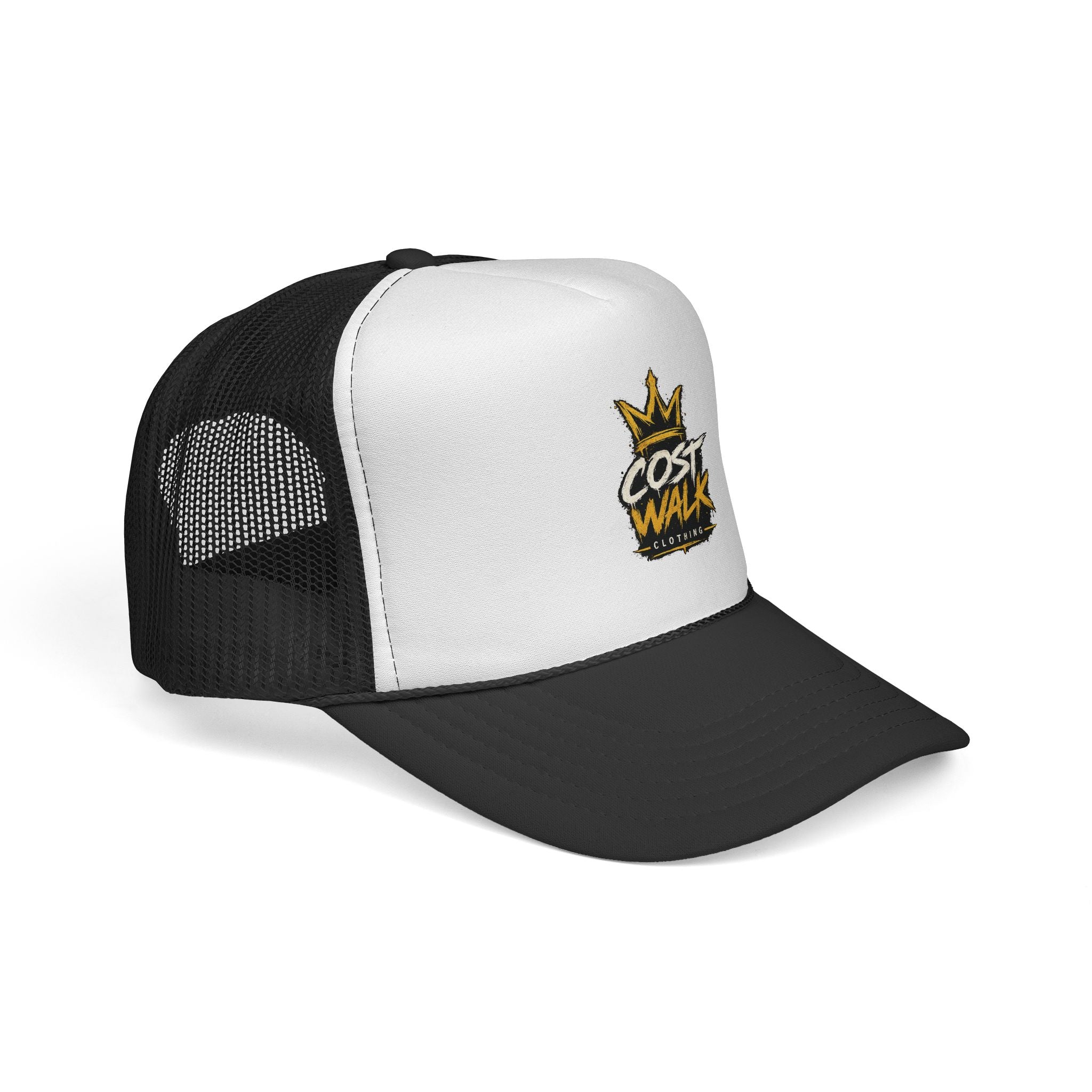 Cost Walk Trucker Cap — Crown Logo Mesh Baseball Hat