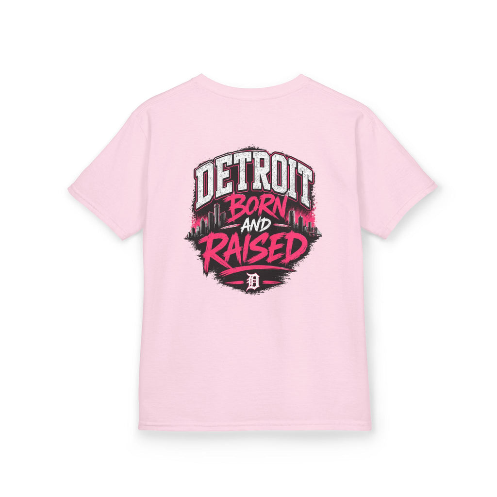 Detroit Born and Raised Kids Tee — Cost Walk Logo