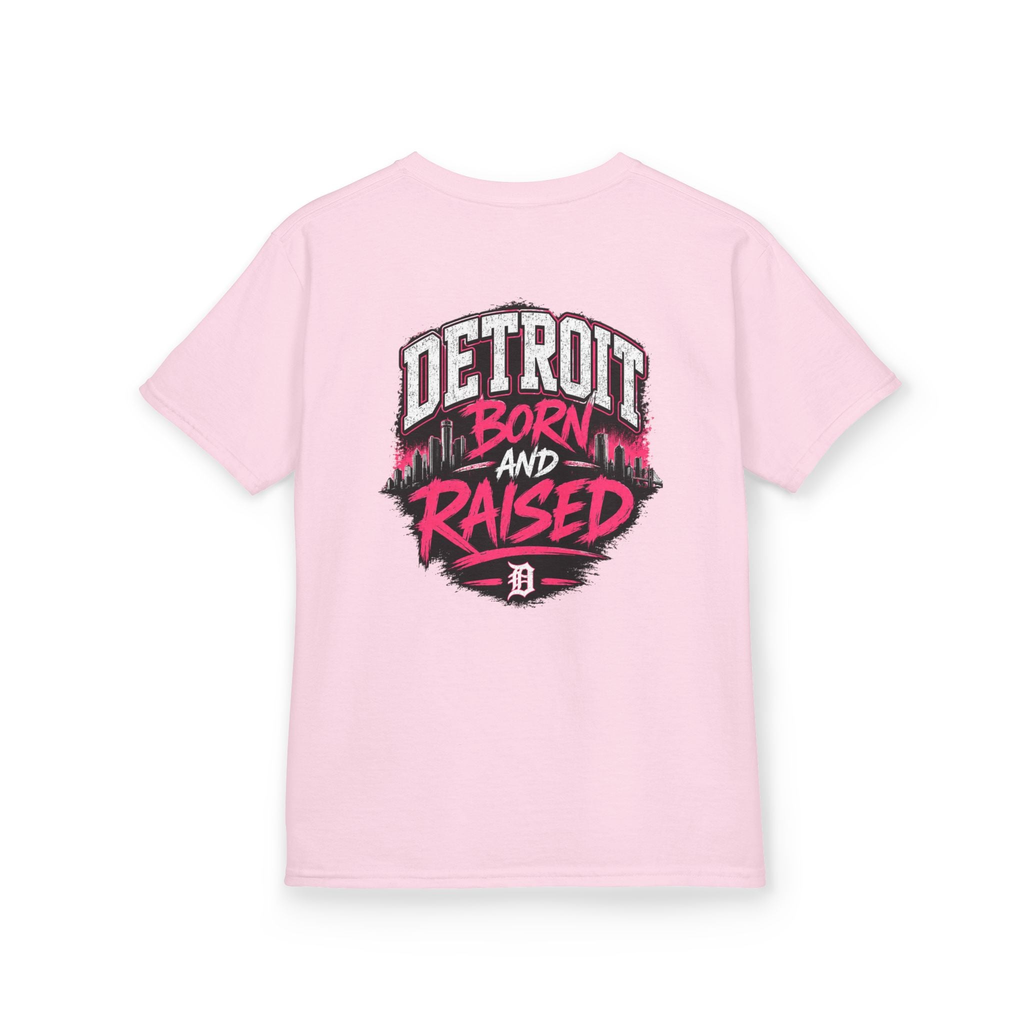 Detroit Born and Raised Kids Tee — Cost Walk Logo