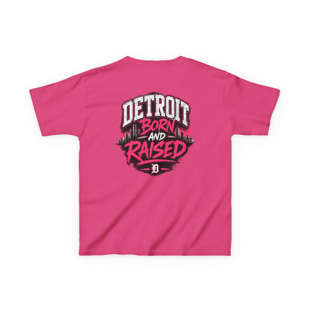Detroit Born and Raised Kids Tee — Cost Walk Logo