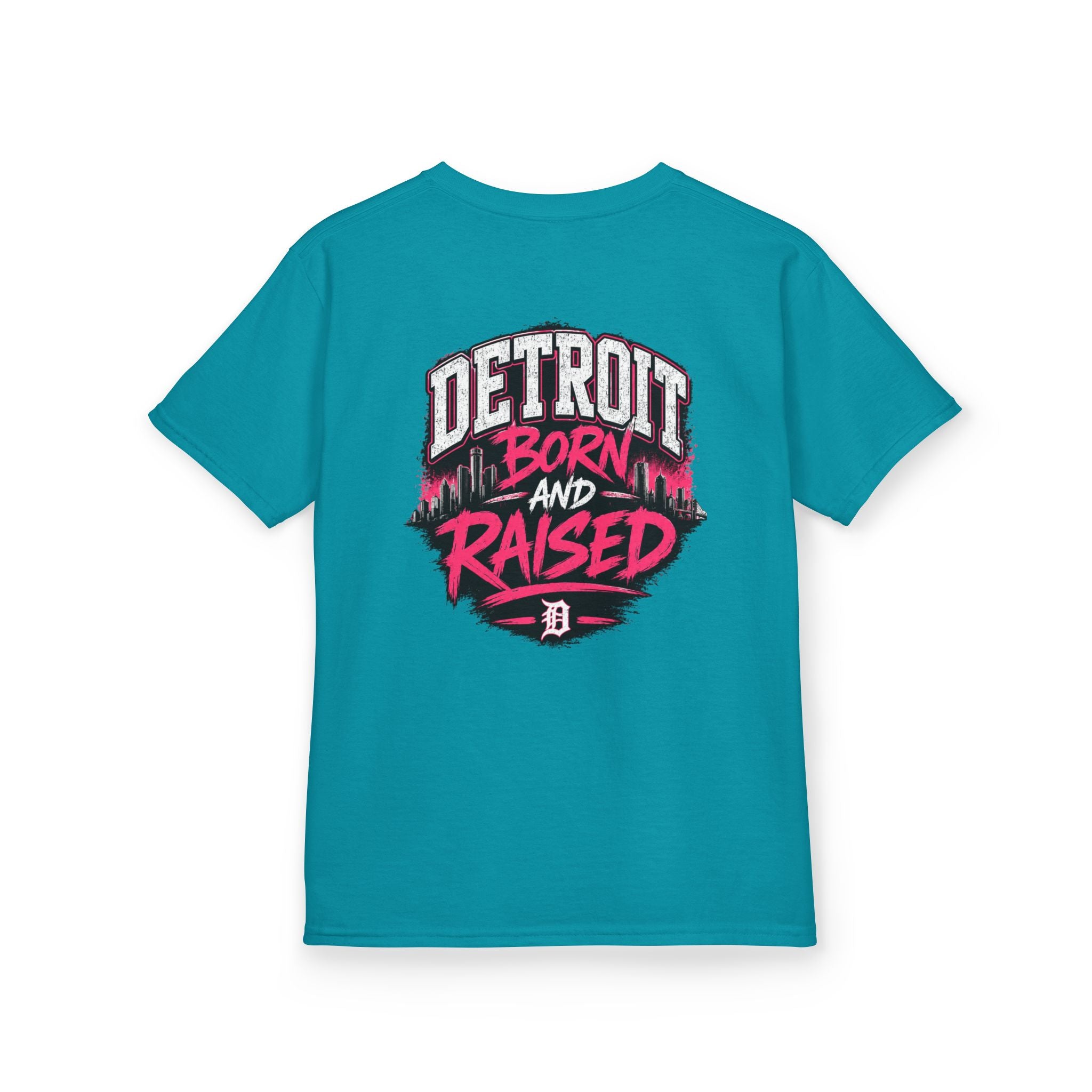 Detroit Born and Raised Kids Tee — Cost Walk Logo