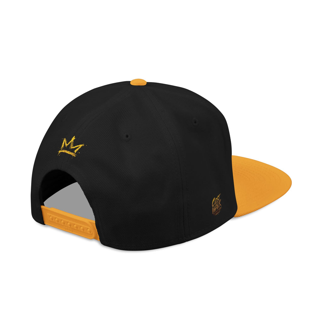 Embroidered Crown Snapback Hat — 'King Walk' Streetwear Snapback