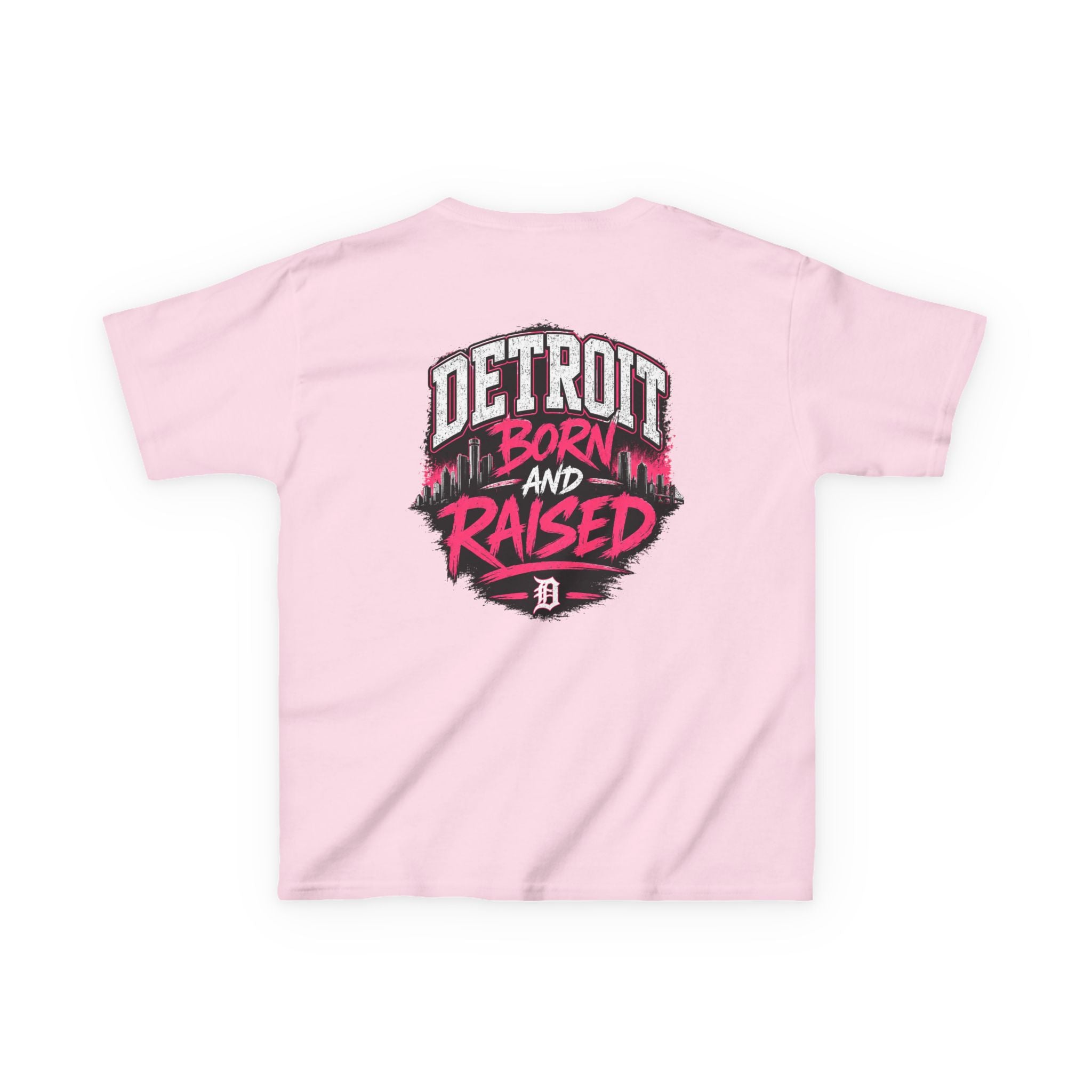 Detroit Born and Raised Kids Tee — Cost Walk Logo