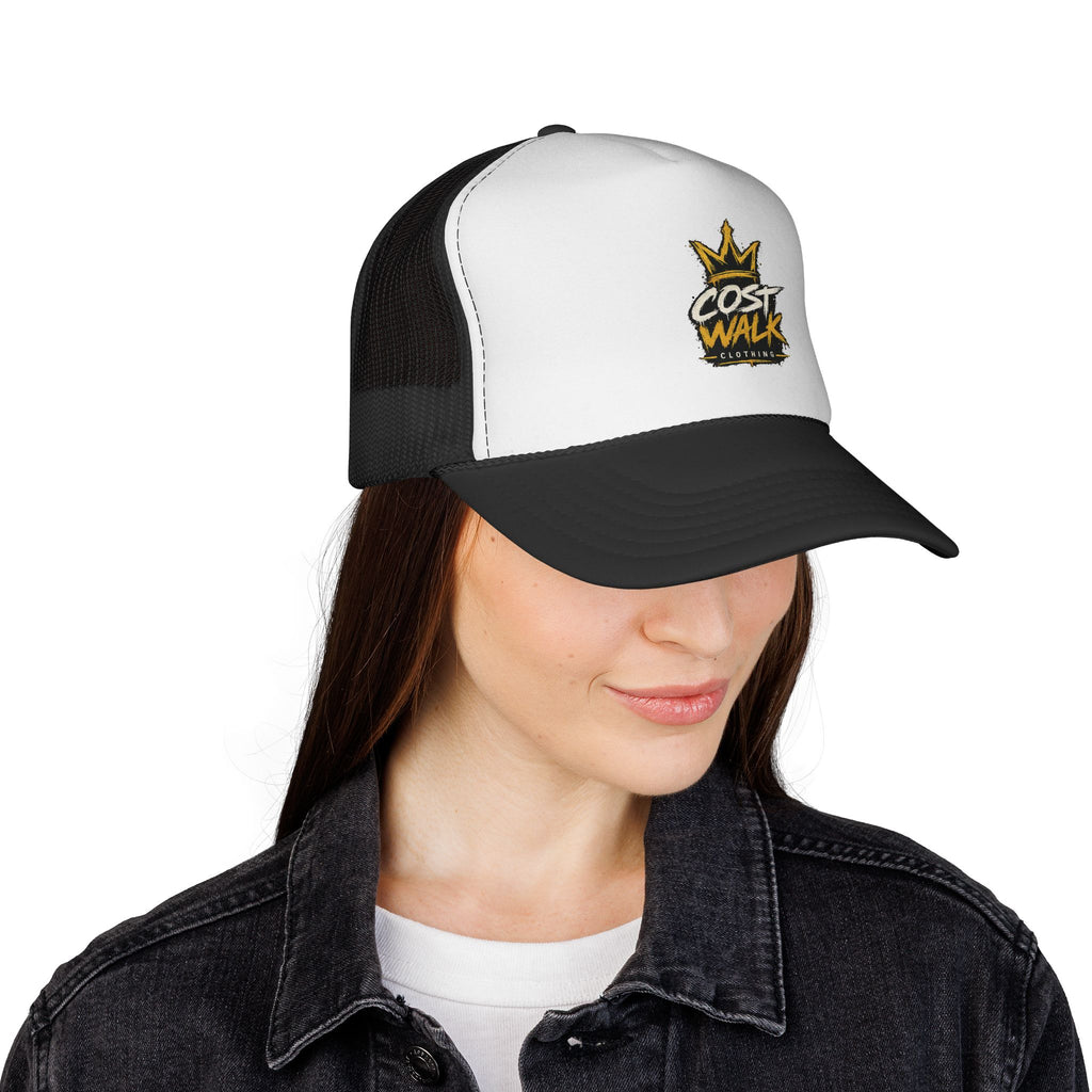 Cost Walk Trucker Cap — Crown Logo Mesh Baseball Hat